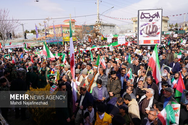 راهپیمایی ۲۲ بهمن در یاسوج