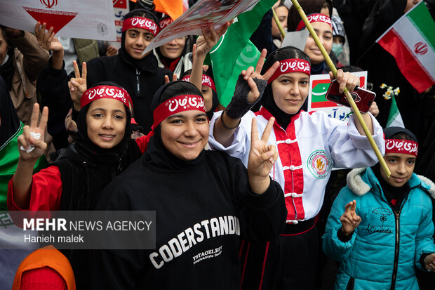 راهپیمایی ۲۲ بهمن در گرگان