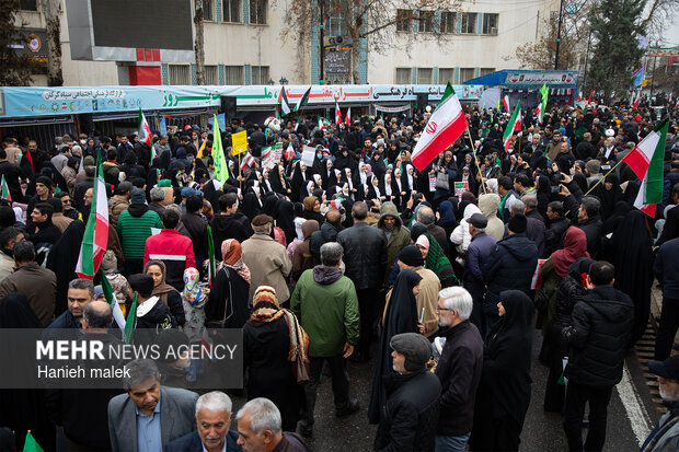 راهپیمایی ۲۲ بهمن در گرگان