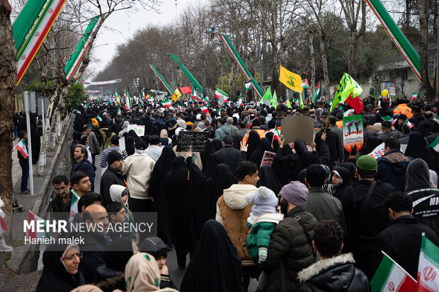 راهپیمایی ۲۲ بهمن در گرگان