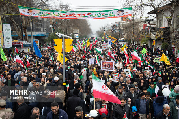 راهپیمایی ۲۲ بهمن در گرگان