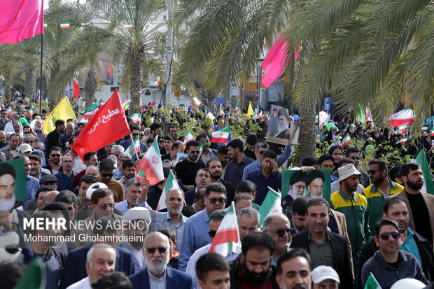 راهپیمایی ۲۲ بهمن در بوشهر