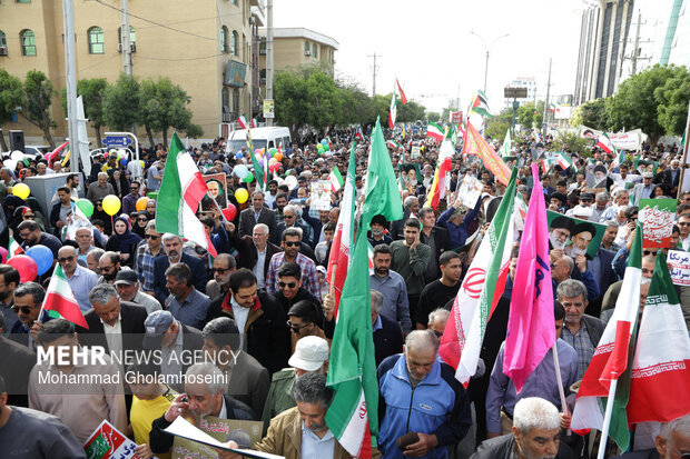 راهپیمایی ۲۲ بهمن در بوشهر