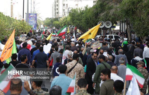 راهپیمایی ۲۲ بهمن در بوشهر