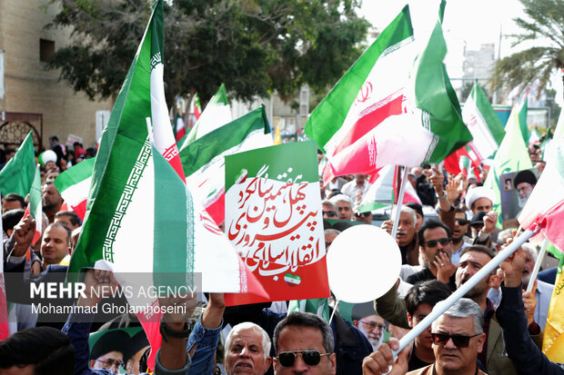 راهپیمایی ۲۲ بهمن در بوشهر
