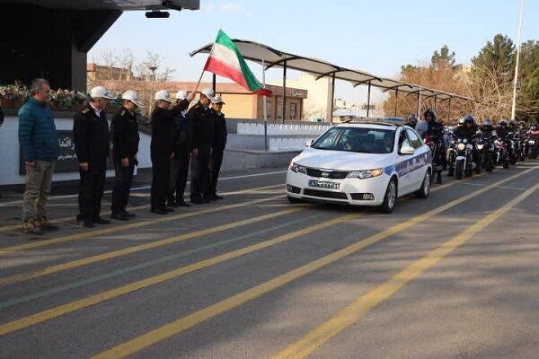 پليس،راهور،موتورسواري،رالي،مسلح،نيروهاي،اتومبيلراني