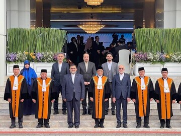 دیدار معاون امور بین‌الملل قوه قضاییه با وزیر حقوق بشر اندونزی