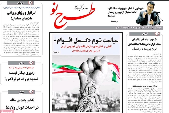 روزنامه های آذربایجان‌شرقی