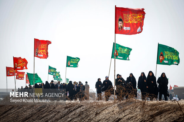 راهیان نور در یادمان شهدای طلائیه