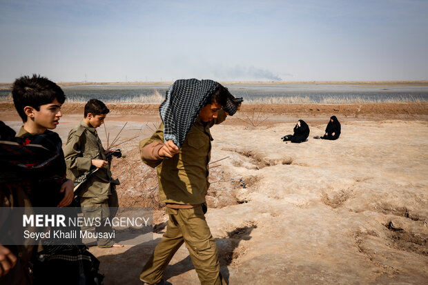 راهیان نور در یادمان شهدای طلائیه
