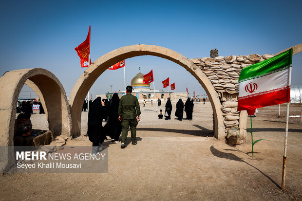 راهیان نور در یادمان شهدای طلائیه
