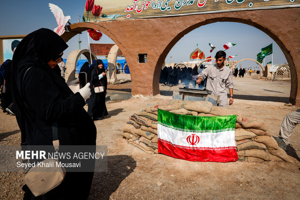 راهیان نور در یادمان شهدای طلائیه