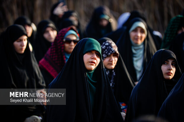 راهیان نور در يادمان شهدای علقمه خرمشهر