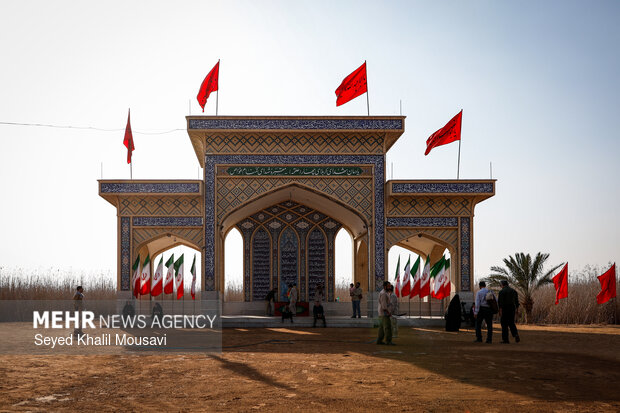 راهیان نور در يادمان شهدای علقمه خرمشهر