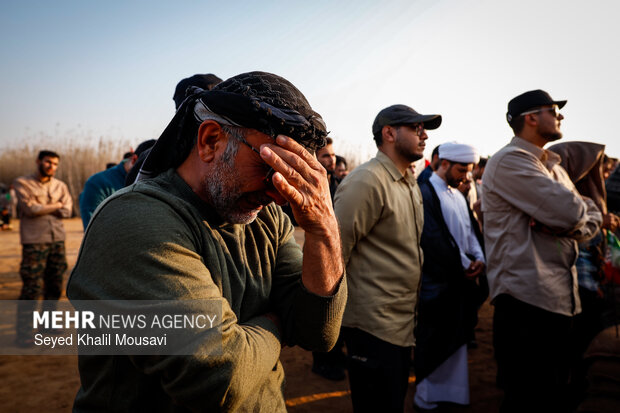 راهیان نور در يادمان شهدای علقمه خرمشهر