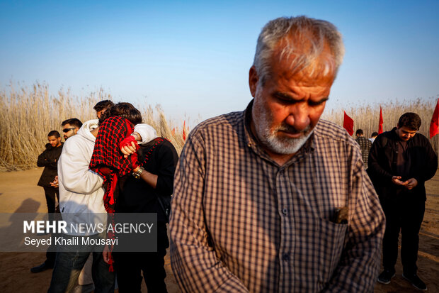 راهیان نور در يادمان شهدای علقمه خرمشهر