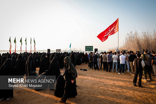 راهیان نور در يادمان شهدای علقمه خرمشهر