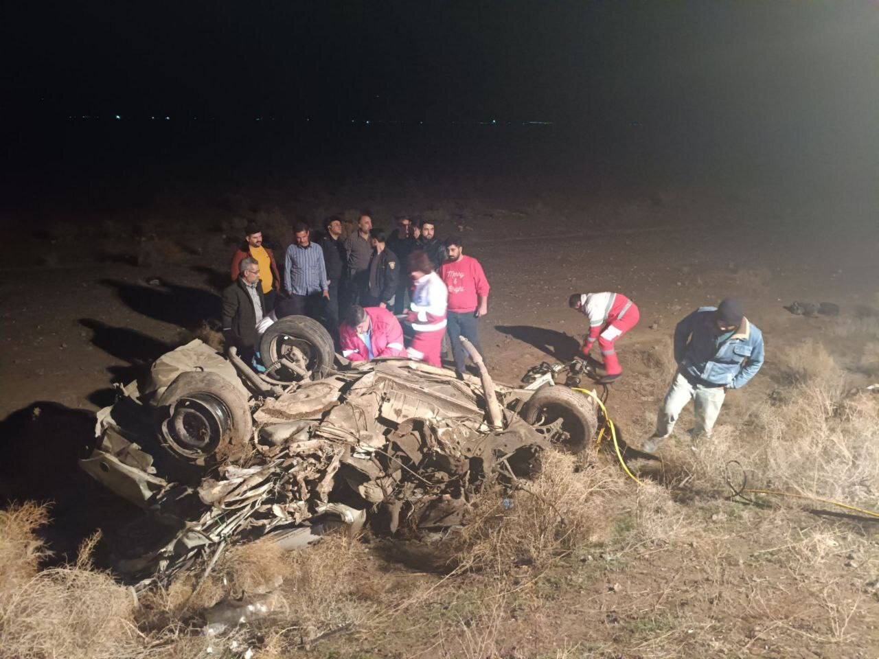 سانحه تصادف کامیون ۱۰ چرخ در محور خوی-جلفا با ۲ مصدوم  و یک فوتی