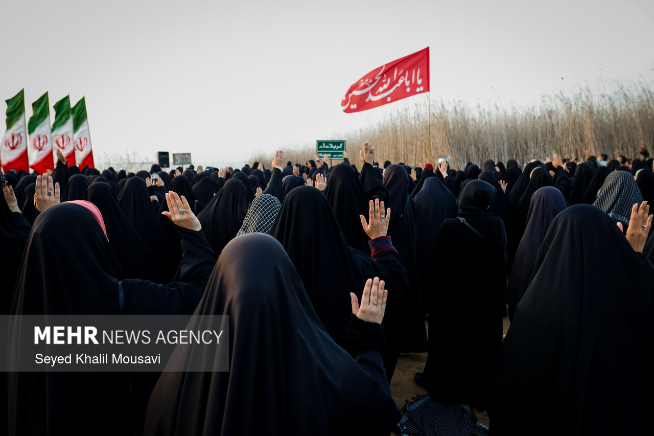 راهیان نور در یادمان شهدای علقمه خرمشهر