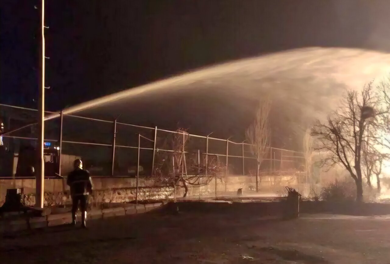 آتش سوزی مرکز توزیع گاز مایع در تبریز مهار شد