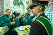 Dusting, cleaning ceremony of Imamzadeh Saleh (AS) in Tehran