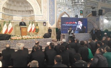 مراسم اربعین شهدای حوادث دی ماه در مشهد