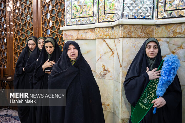 غبارروبی امام زاده عبدالله(ع) گرگان