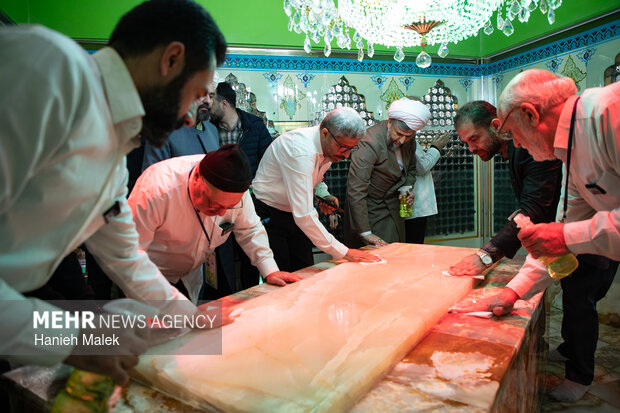 غبارروبی امام زاده عبدالله(ع) گرگان