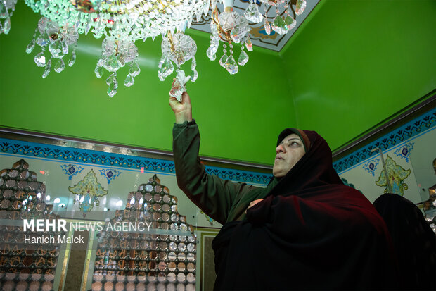 غبارروبی امام زاده عبدالله(ع) گرگان