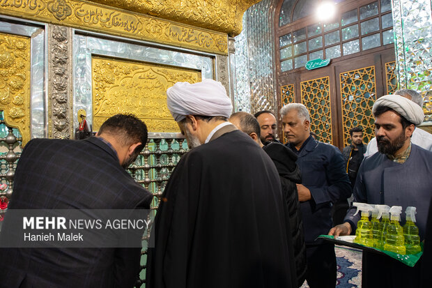 غبارروبی امام زاده عبدالله(ع) گرگان