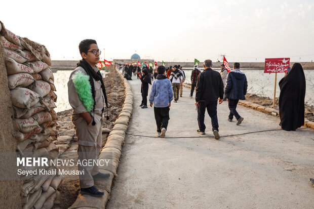 راهیان نور در یادمان شهدای شلمچه