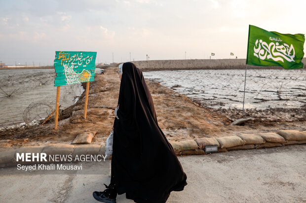 راهیان نور در یادمان شهدای شلمچه