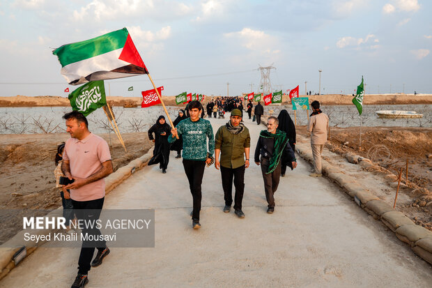 راهیان نور در یادمان شهدای شلمچه