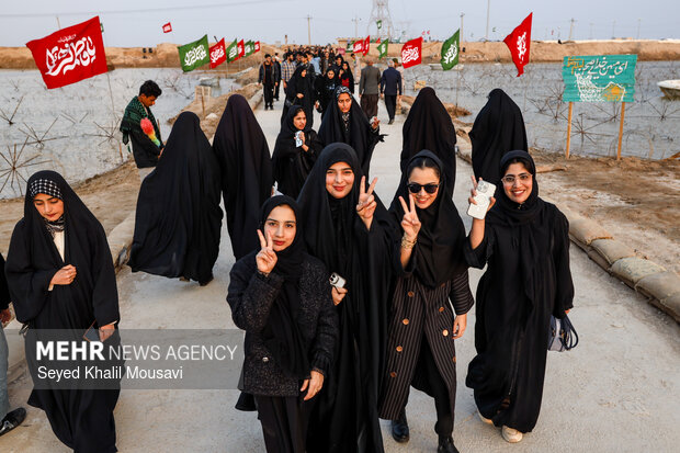 راهیان نور در یادمان شهدای شلمچه