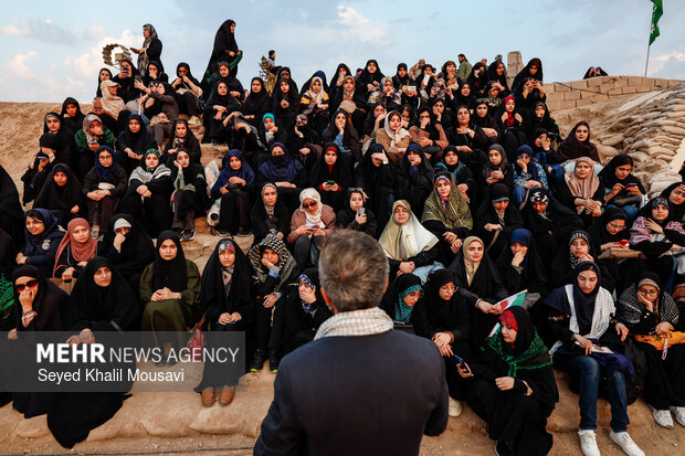 راهیان نور در یادمان شهدای شلمچه