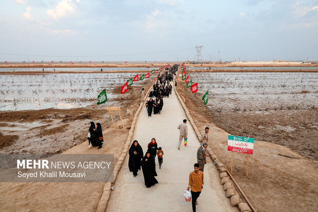 راهیان نور در یادمان شهدای شلمچه