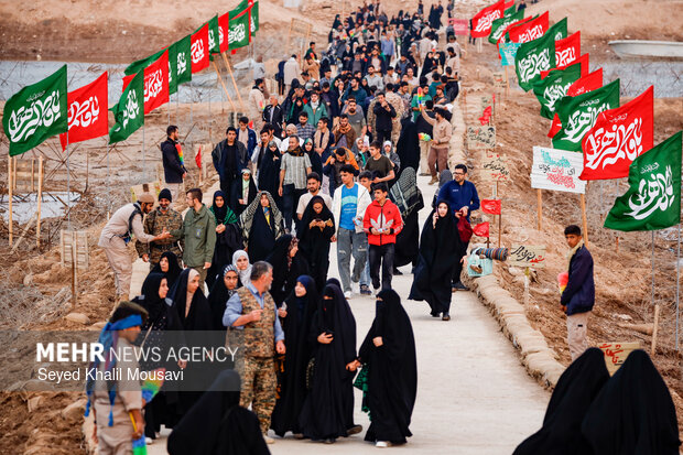 راهیان نور در یادمان شهدای شلمچه