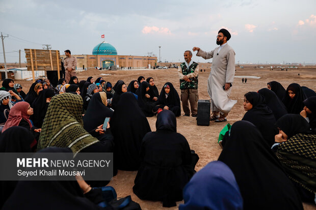 راهیان نور در یادمان شهدای شلمچه