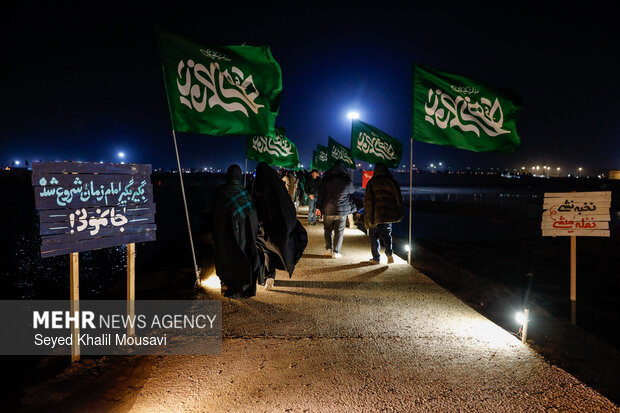 راهیان نور در یادمان شهدای شلمچه