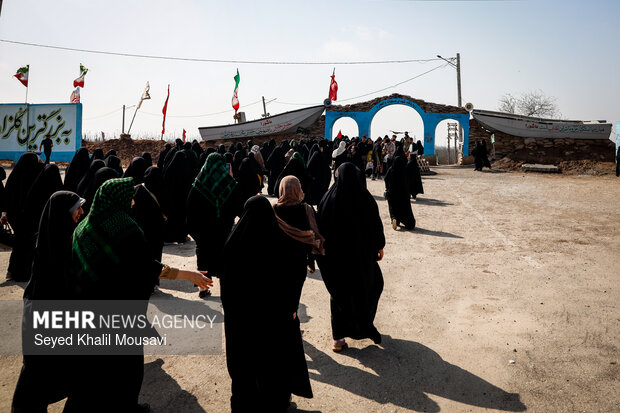 راهیان نور در یادمان شهدای والفجر ۸