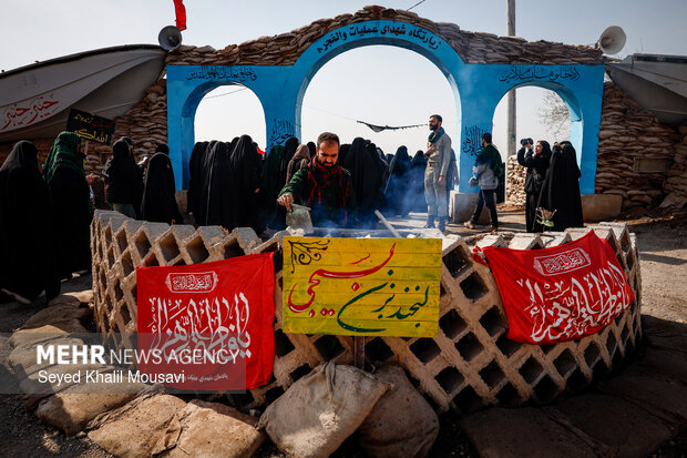 راهیان نور در یادمان شهدای والفجر ۸