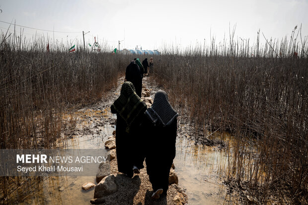 راهیان نور در یادمان شهدای والفجر ۸
