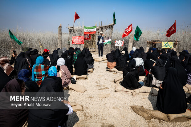 راهیان نور در یادمان شهدای والفجر ۸