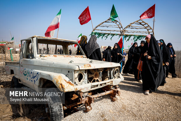 راهیان نور در یادمان شهدای والفجر ۸