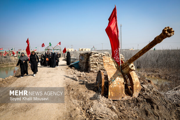 راهیان نور در یادمان شهدای والفجر ۸
