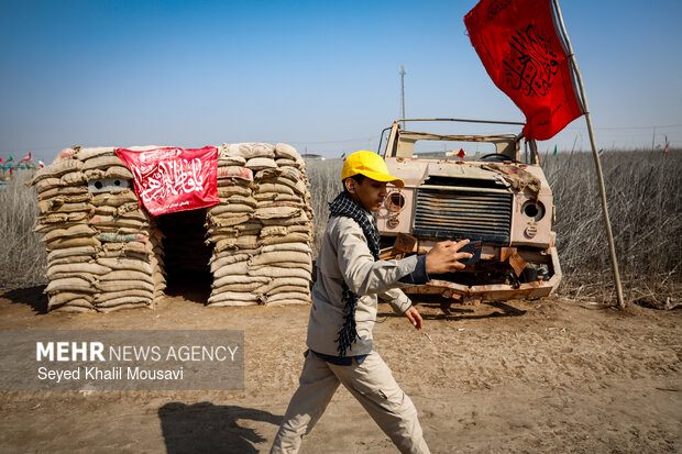 راهیان نور در یادمان شهدای والفجر ۸
