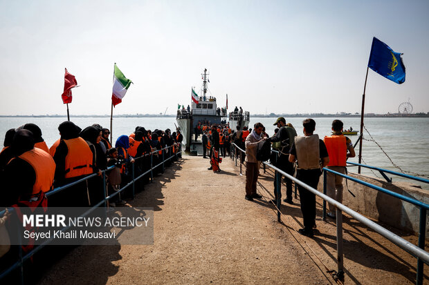 راهیان نور در یادمان شهدای والفجر ۸
