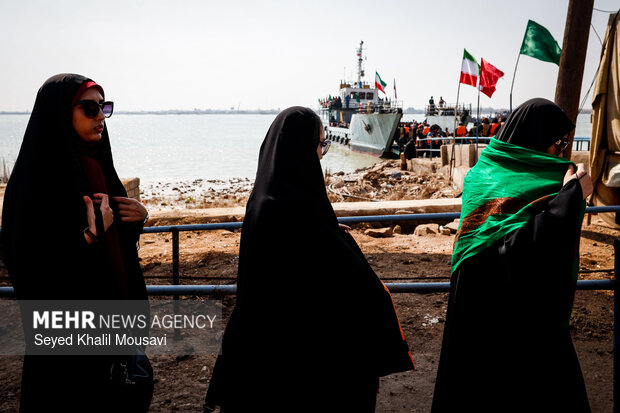 راهیان نور در یادمان شهدای والفجر ۸