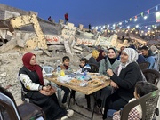 VIDEO: People in Gaza having pre-dawn meal on Ramadan 1st day