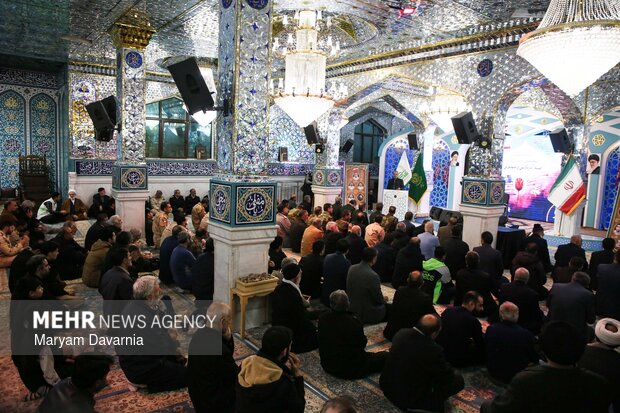 مراسم اربعین شهدای مدافع امنیت در خراسان شمالی